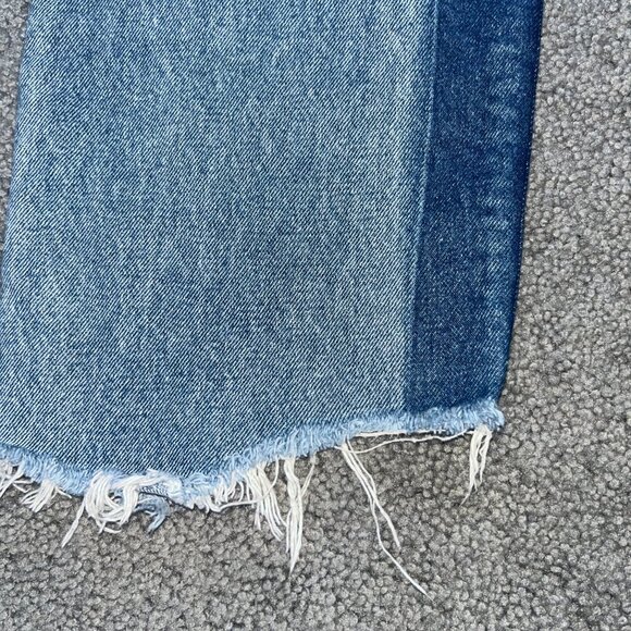 GRLFRND HELENA BLUE JEANS in TOXIC WASH - MADE IN USA 100% COTTON  EUC  SIZE 31 - Picture 9 of 15